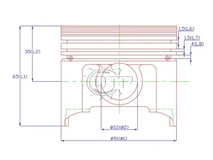 Piston động cơ xe nâng 13101-76032-71