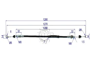 Dây ga xe nâng 18201-FK10A