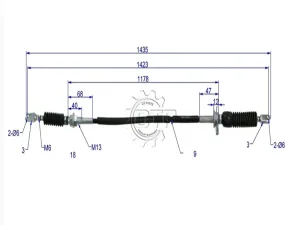 Dây số xe nâng 22N43-90511