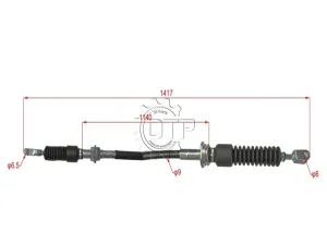 Dây số xe nâng 22N43-90561