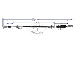 Dây ga xe nâng 22N55-22201
