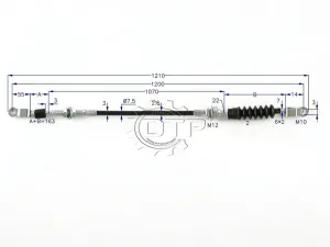 Dây ga xe nâng 22U55-22102