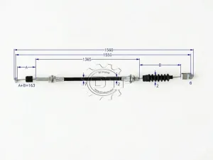Dây ga xe nâng 237A5-22101