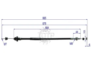 Dây ga xe nâng 26620-23601-71