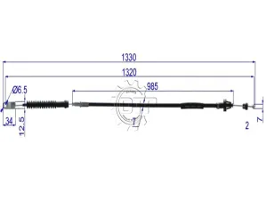 Dây ga xe nâng 26620-23640-71