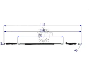 Dây ga xe nâng 26620-26622-71