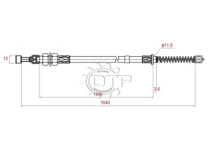 Dây thắng tay xe nâng 271G3-72001