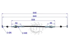 Dây ga xe nâng 30HB-522000