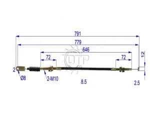Dây ly hợp xe nâng 32518721
