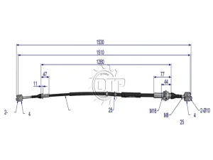 Dây số xe nâng 33580-23420-71