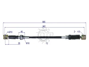 Dây số xe nâng 37B-1CJ-5010