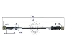 Dây số xe nâng 37B-1CJ-5011