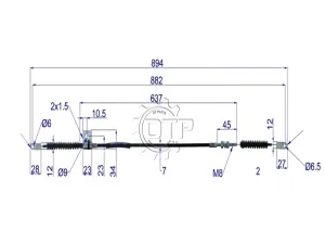 Dây ga xe nâng 3EB-37-13520