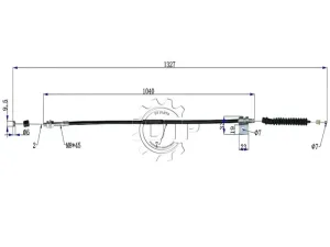 Dây ga xe nâng 3EB-37-41341
