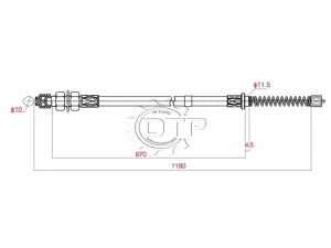 Dây thắng tay xe nâng 47404-26601-71