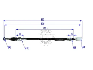 Dây ly hợp xe nâng 91A51-13200