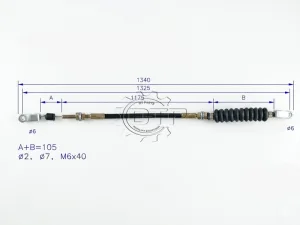 Dây ga xe nâng A211398
