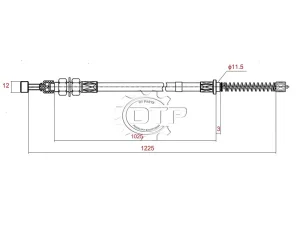 Dây thắng tay xe nâng C-52-11031-14607