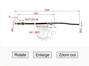 Dây thắng tay xe nâng C-52-11252-24601