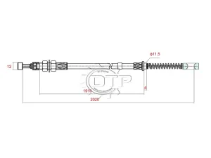 Dây thắng tay xe nâng C-OC-11246-24603