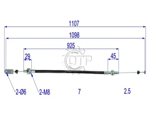 Dây ga xe nâng H24C5-60501