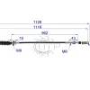 Dây ga xe nâng H25S5-60502
