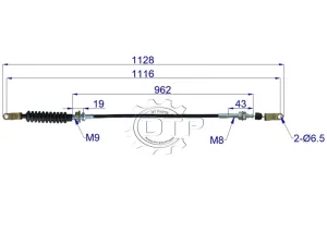 Dây ga xe nâng H25S5-60502