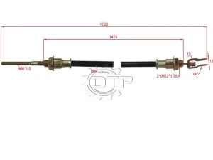 Dây ga xe nâng H43E5-60402