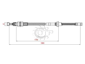 Dây thắng tay xe nâng OC11246-24603