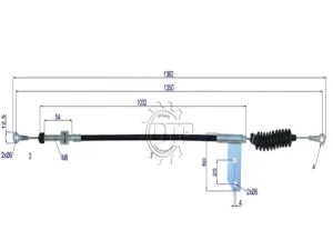 Dây ga xe nâng R453-522000-000